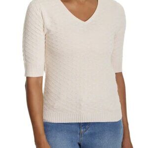 Ella Moss Women's Elbow Sleeve Sweater (Cream, XX-Large)
